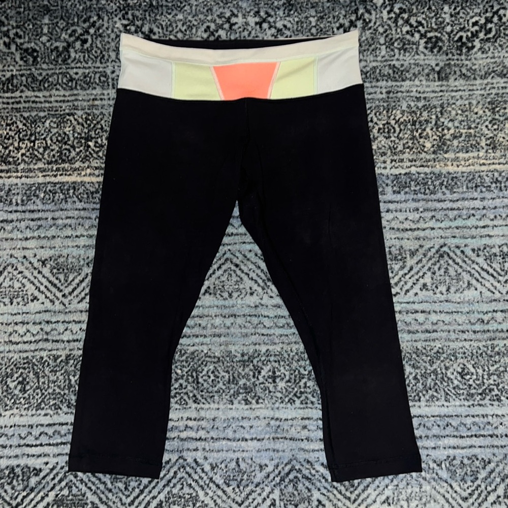 Lululemon Original Reversible Wunder Under Capris… - image 1